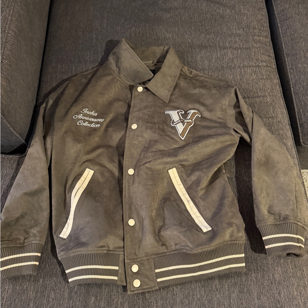 Inaka Power Varsity Jacket with Embroidered Logo